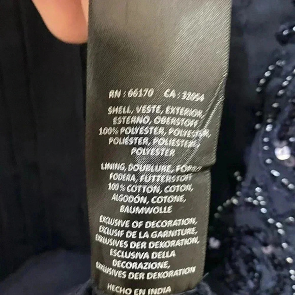 Anthro Maeve Helene Sequined Peplum Blouse Size 4 - Picture 5 of 6